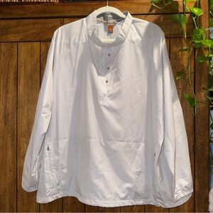 Eddie Bauer White Althetic Windbreaker Jacket